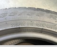 2 Gomme 235/55 R18 Pirelli invernali 90% residui - 3