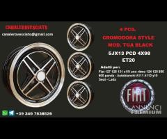 Cromodora TGA NERI 5X13 et20 4x98 Autobianchi FIAT - 1