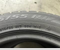 2 Gomme 215/55 R17 98H Pirelli invernali80%residui