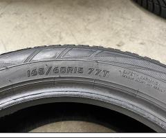 4 Gomme 165/60 R15 Falken invernali 90% residui