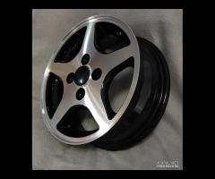 CERCHI LEGA STAR NERO DIAMANTE 5X13 4x98  FIAT - 9