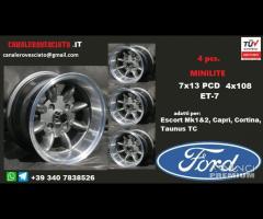 Cerchi minilite 7x 13 4x108 et-7 antracite ford - 1