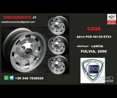 cromodora cd28 6x14 et23 lancia fulvia hf silver - 1