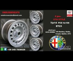 Cerchi gta 7x14 pcd 4x108 et23 alfa romeo - 1