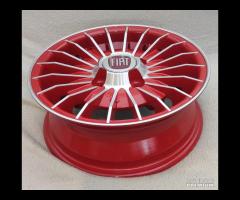 Cerchi grifo 12 pollici 4x98 ROSSO fiat 126 - 3