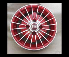 Cerchi grifo 12 pollici 4x98 ROSSO fiat 126 - 7