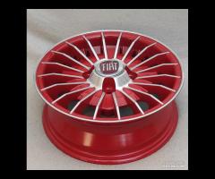 Cerchi grifo 12 pollici 4x98 ROSSO fiat 126 - 10