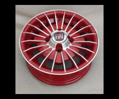 Cerchi grifo 12 pollici 4x98 ROSSO fiat 126 - 11