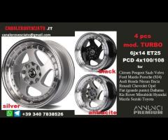 Cerchi Turbo II 6x14 4x100 4x108 et25