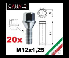 KIT 20 bulloni ruota Jeep Renegade Fiat 500x 500L