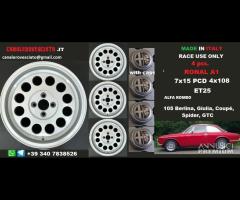 Cerchi ronal a1 style 7x 15 4x108 et25 alfa romeo - 1