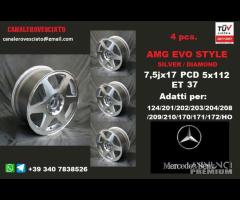 Cerchi AMG EVO DIAMANTE 7,5X17 5x112 et37 mercedes - 1