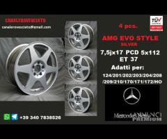 Cerchi AMG EVO SILVER 7,5X17 5x112 et37 mercedes