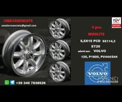 Cerchi minilite 5,5x15 5x114 et20 volvo