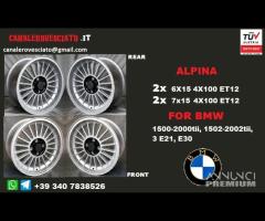 Cerchi alpina 6x 15 + 7X 15 4x100 et12 bmw - 1