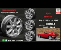 Cerchi minilite 5,5x 13 5x130 et25 honda s800 s600