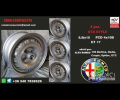 Cerchi GTA 6,5x15 pcd 4x108 ET17 Alfa romeo