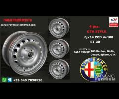 Cerchi GTA 6x14 et30 Alfa Romeo 105 Giulia GT 14