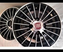 Cerchi grifo 4,5x 12 4x98 neri bianchi fiat 126 - 12