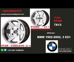 Cerchi star 7x13 4x100 bmw 1502 3 e21 - 1