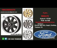 4 cerchi MINILITE 5,5X13 PCD 4X108 FORD - 1