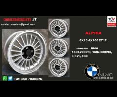 Cerchi alpina 6x 15 4x100 et12 bmw - 1