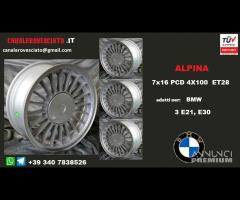 Cerchi ALPINA 7x 16 4x100 et28 BMW E30 E21 - 1