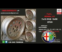 Alfa Romeo 75 ronal a1 7x 15 5x98 et25 - 1