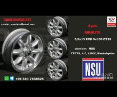 Cerchi minilite 5,5x 13 5x130 et25 NSU