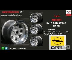 Cerchi minilite 9x 13 4x100 et-12 opel - 1