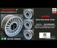 Cerchi alpina 8x 16 4x100 et28 volkswagen VW