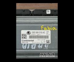 CENTRALINA MOTORE ECU SKODA FABIA 03E906019AE 03E9 - 4