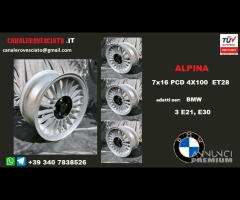 Cerchi alpina 7x 16 4x100 et28 vw - 1