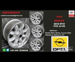 Cerchi minilite 6x13 et13 4x100 opel