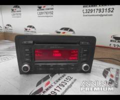 AUTORADIO LETTORE CD MP3 AUDI A3 SPORTBACK 8P00351