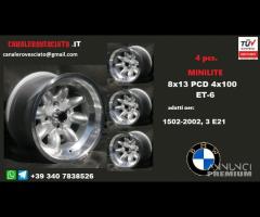 Cerchi minilite 8x 13 4x100 et-6 bmw - 1