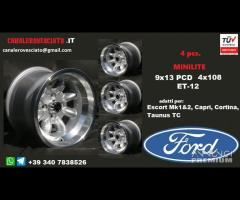 Minilite 9x 13 4x108 et-12 ford - 1