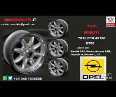 Cerchi minilite 7x 15 4x100 et05 opel