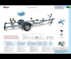 Rimorchio Trasporto imbarc Cresci N750BR N1000BR