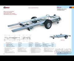 Rimorchi trasp cose veicoli con rampe Cresci PA10