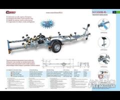 Rimorchio trasporto imbarcazioni Cresci N1350BR