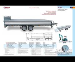 Rimorchi trasp cose veicoli con ramp Cresci PT35