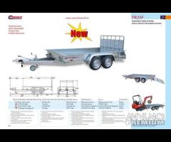 Rimorchio trasporto cose e veicoli TR25F Cresci