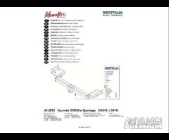 Kit Gancio Traino Vert Westfalia Hyundai ix35