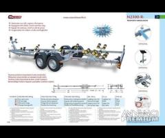 Rimorchio trasporto imbarcazioni Cresci N2300R