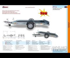 Rimorchio Trasp Cose Veicoli con Ramp Cresci PT10