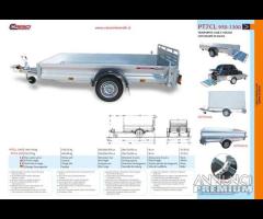 Rimorchi trasp cose veicoli con ramp Cresci PT7CL