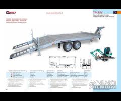 Rimorchio trasporto cose e veicoli Cresci TM35V