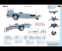 Rimorchio Pianale con sponde Cresci PT6 450/750Kg - 17