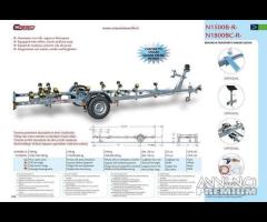 Rimorchio trasporto imbarcazioni Cresci N1500BR N1